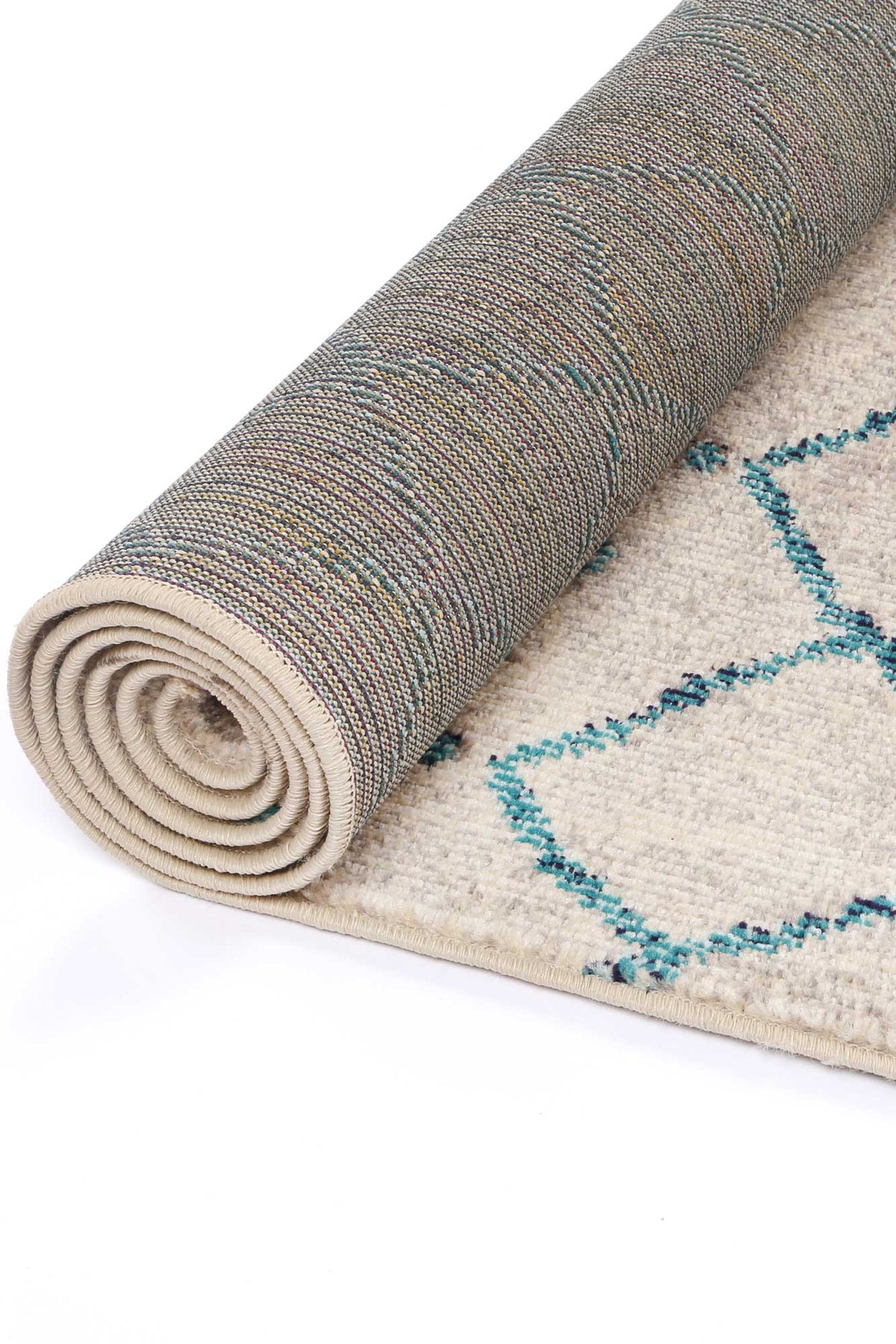 Tulin 9 Blue Lattice Rug