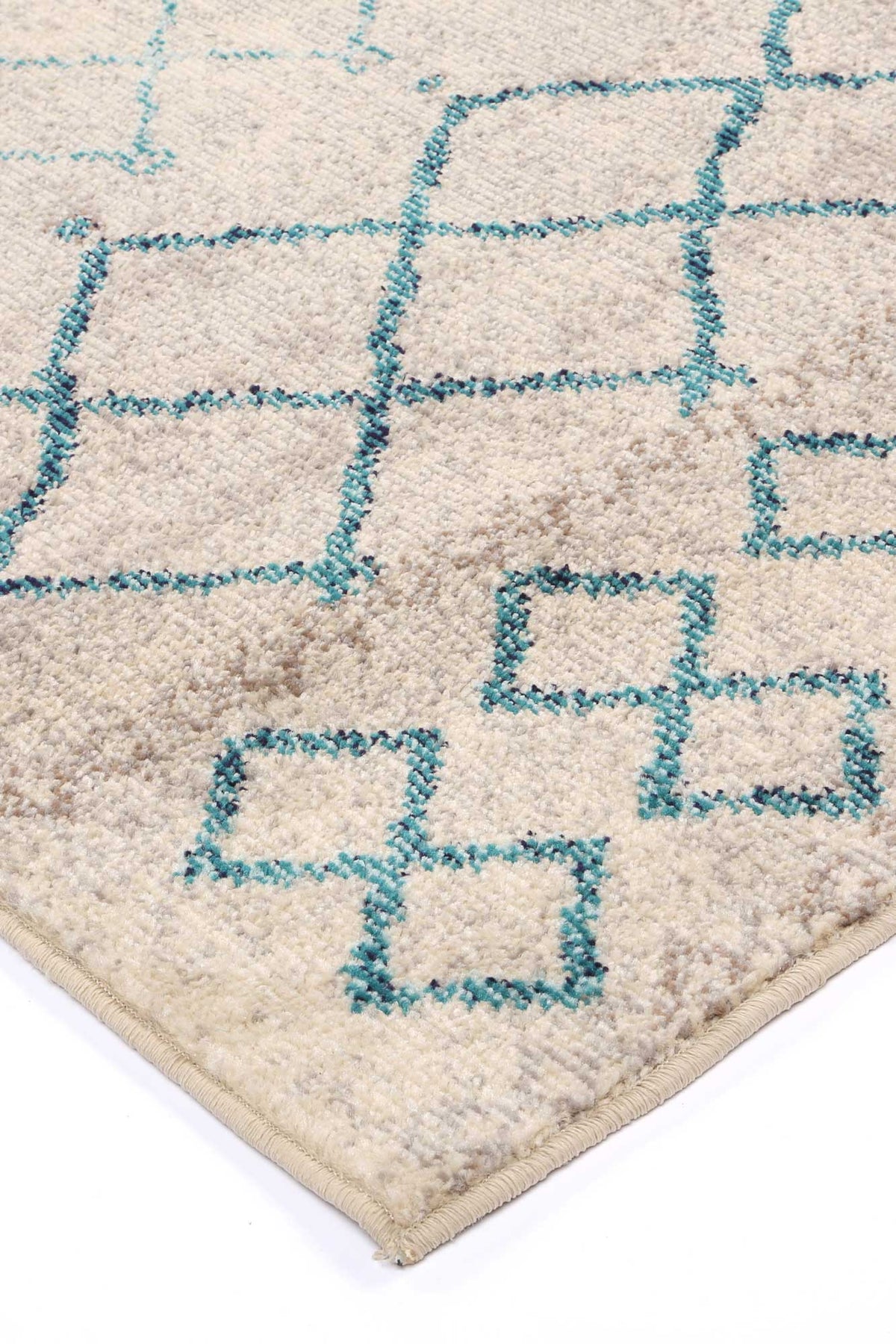 Tulin 9 Blue Lattice Rug