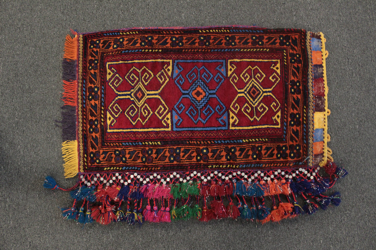 Afghan Floor Cushion/Pillow Cover - 88 cm x 51 cm