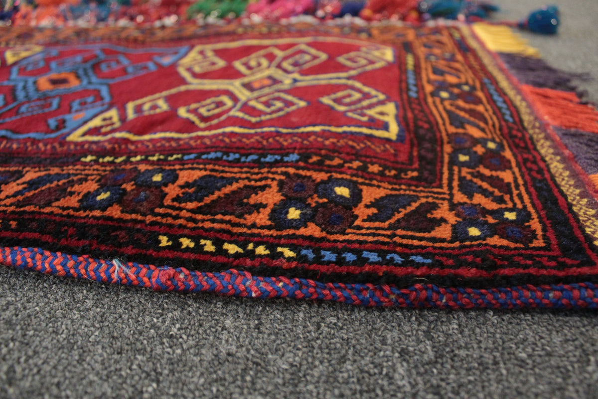 Afghan Floor Cushion/Pillow Cover - 88 cm x 51 cm