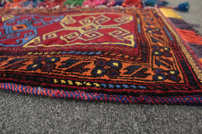 Afghan Floor Cushion/Pillow Cover - 88 cm x 51 cm