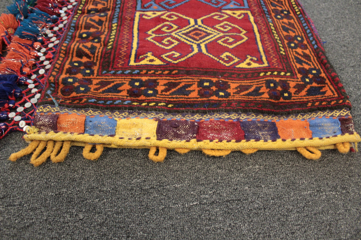 Afghan Floor Cushion/Pillow Cover - 88 cm x 51 cm