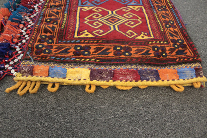 Afghan Floor Cushion/Pillow Cover - 88 cm x 51 cm