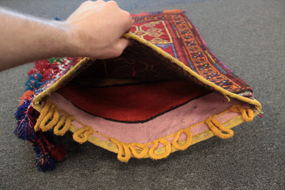 Afghan Floor Cushion/Pillow Cover - 88 cm x 51 cm