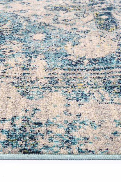 Tulin 13 Faded Cream & Blue Rug