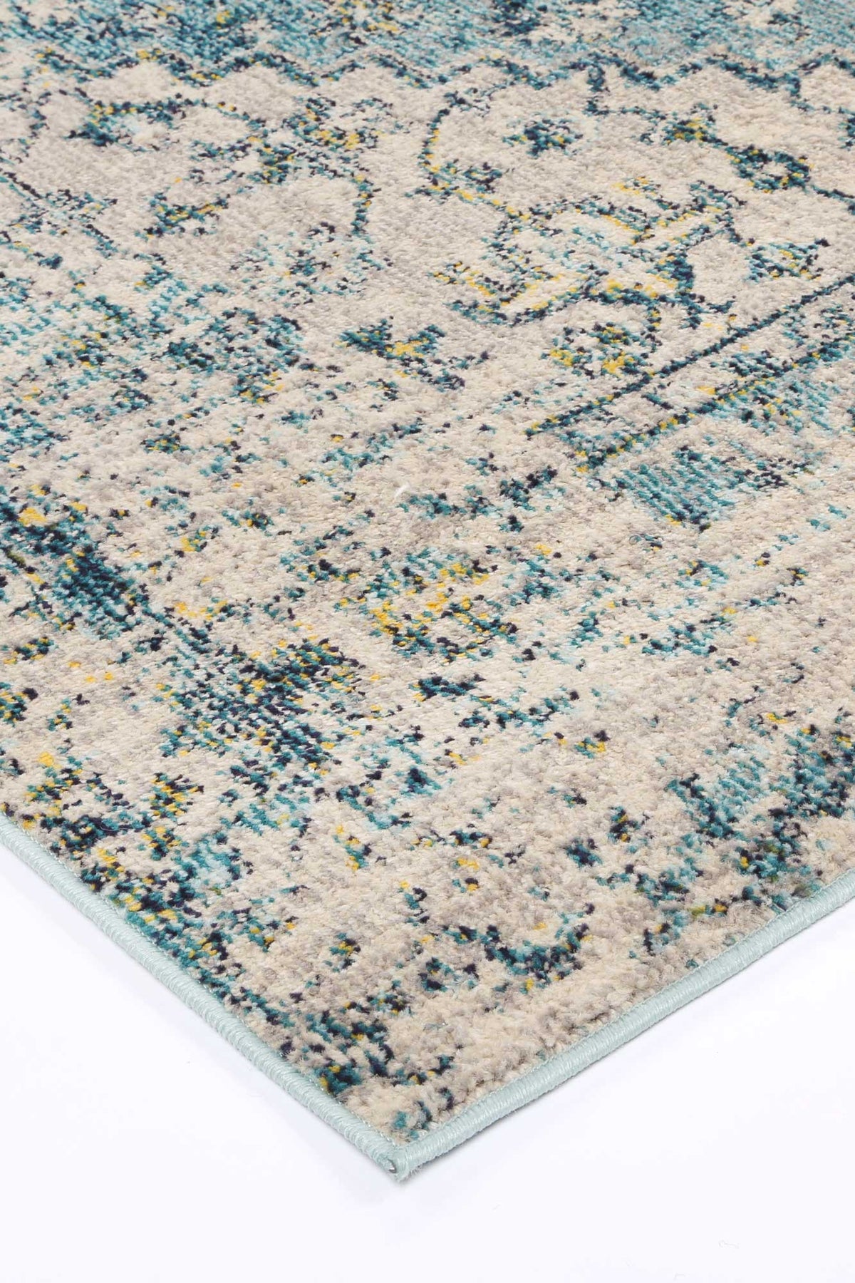Tulin 13 Faded Cream & Blue Rug