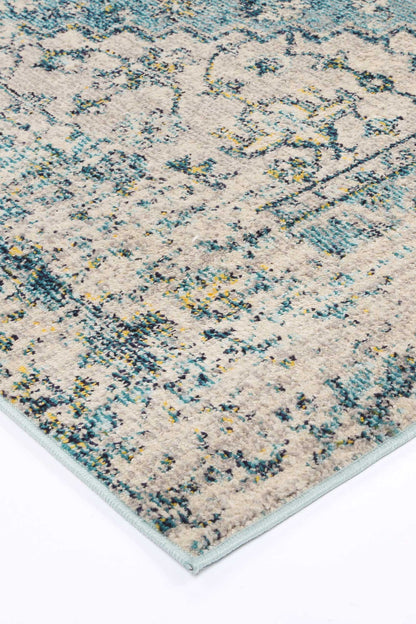 Tulin 13 Faded Cream & Blue Rug