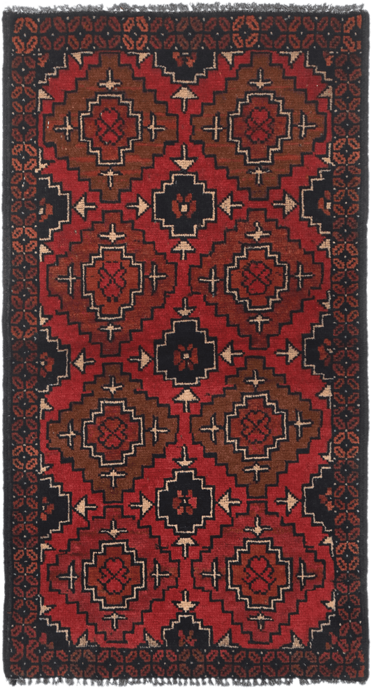 Khal Mohammadi Rug - 95 cm x 51 cm