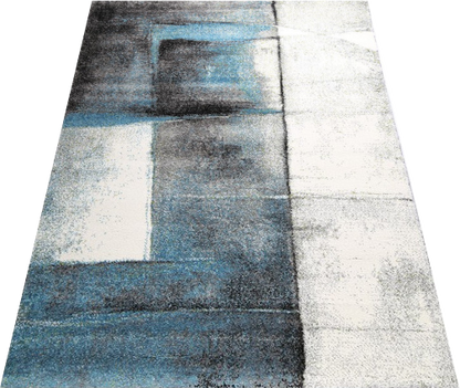 Passion 4 Grey & Blue Abstract Rug