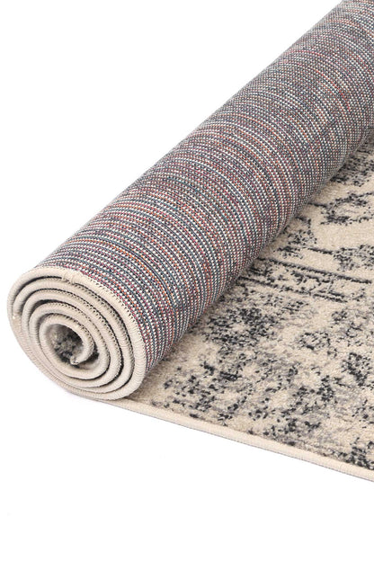 Tulin 14 Rustic Cream & Grey Transitional Rug
