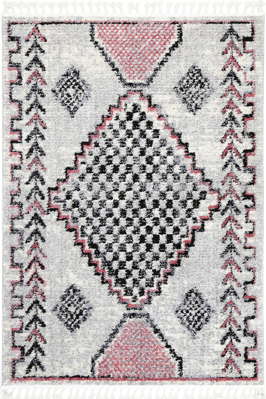 Mansour Tocapus Blush Geometric Rug