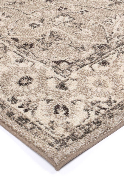 Tulin 18 Rosette Cream & Beige Rug