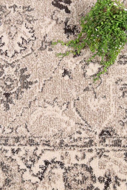 Tulin 18 Rosette Cream & Beige Rug